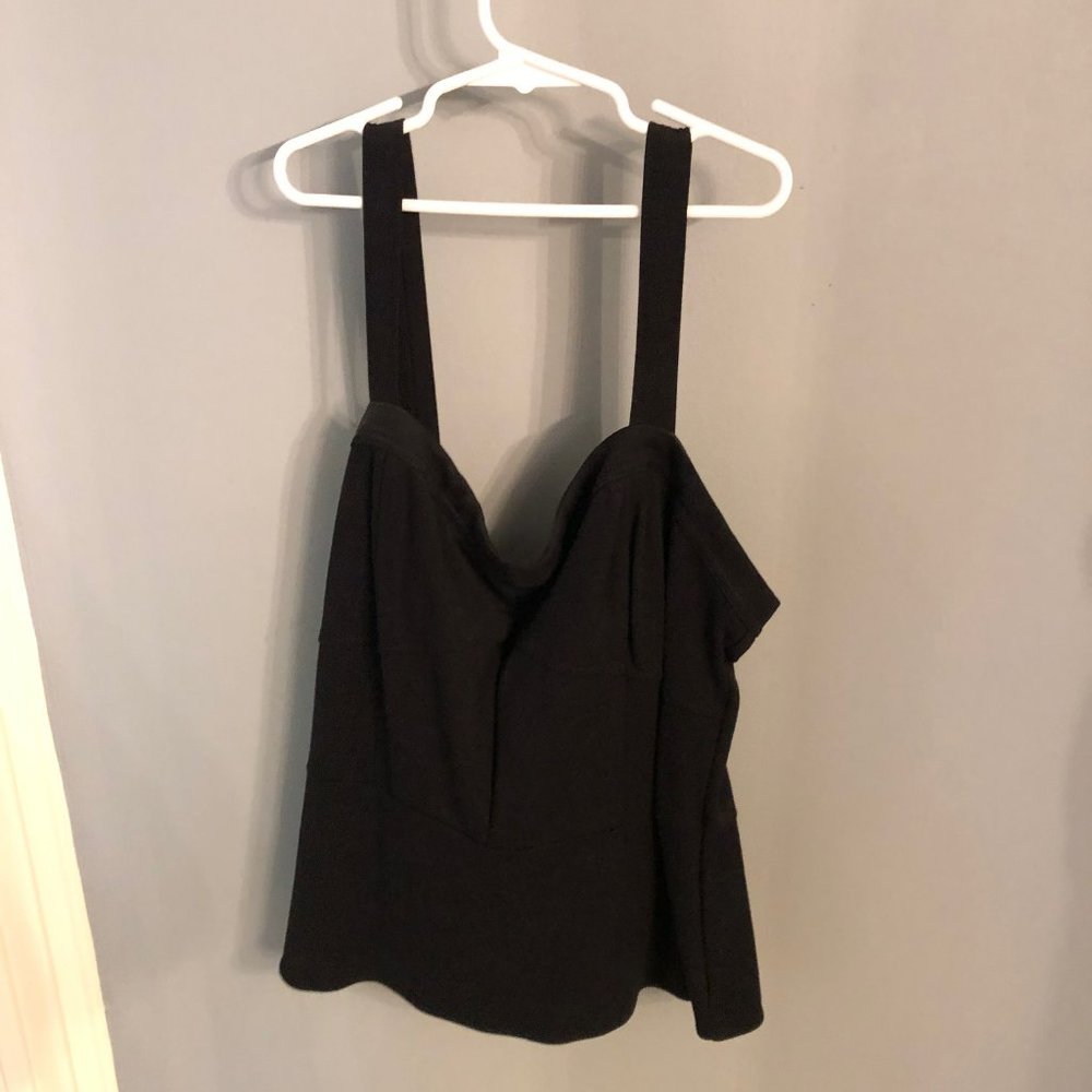 CAbi Style# 552 Black Peplum Top